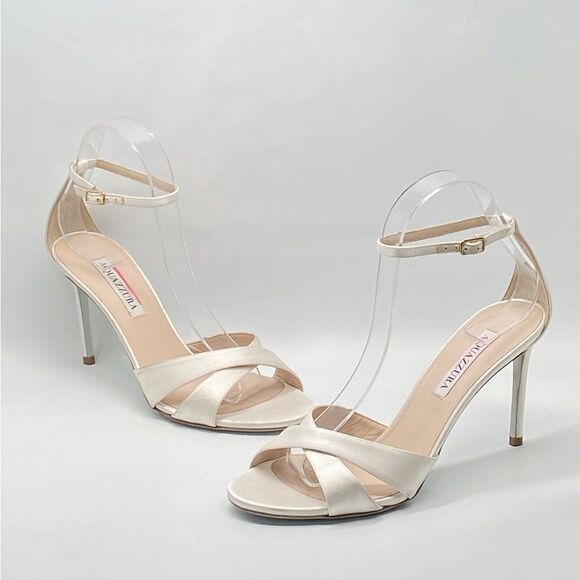 Aquazzura So Divine 85MM Satin Sandals size 37.5 - Picture 8 of 13